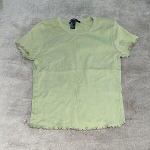Forever 21 Lettuce Trim Top